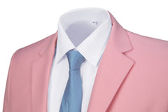 Pink Men's Two Button Blazer for Party, Wedding and Business