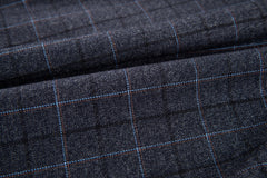 Dark Grey Plaid Men's Blazer for Party, Wedding and Business