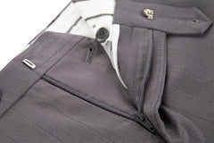 Grey Stripe Men's 3 Piece Suits