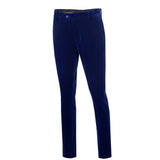 Royal Blue Velvet 2 Piece Men's Formal Suits With Jacket Pants