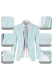 Seersucker Striped Blazer Pants 2 Piece Men's Summer Suit