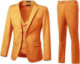 Men's Suits 3 Piece Slim Fit Two Button Wedding Prom Jacket Vest Pants Set