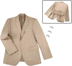 Men's Suits 2 Piece Slim Fit Two Button Solid Wedding Prom Jacket Pants Set