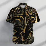 Graphic Casual Men's Shirt Daily Holiday Summer Turndown Short Sleeve Shirt - Wehilion.uk # # #