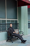 Peaked Collar One-button 2 Pieces Men's Suits 2795