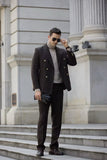 Retro Tweed Herringbone 2 Pieces Mens Suits 2767
