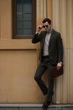Retro Tweed Herringbone 2 Pieces Mens Suits 2768