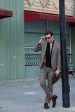 Retro Tweed Herringbone 2 Pieces Mens Suits 2785