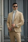 Winter Corduroy Peak Lapel 2 Pieces Men's Suits Jacket+Pants 2786