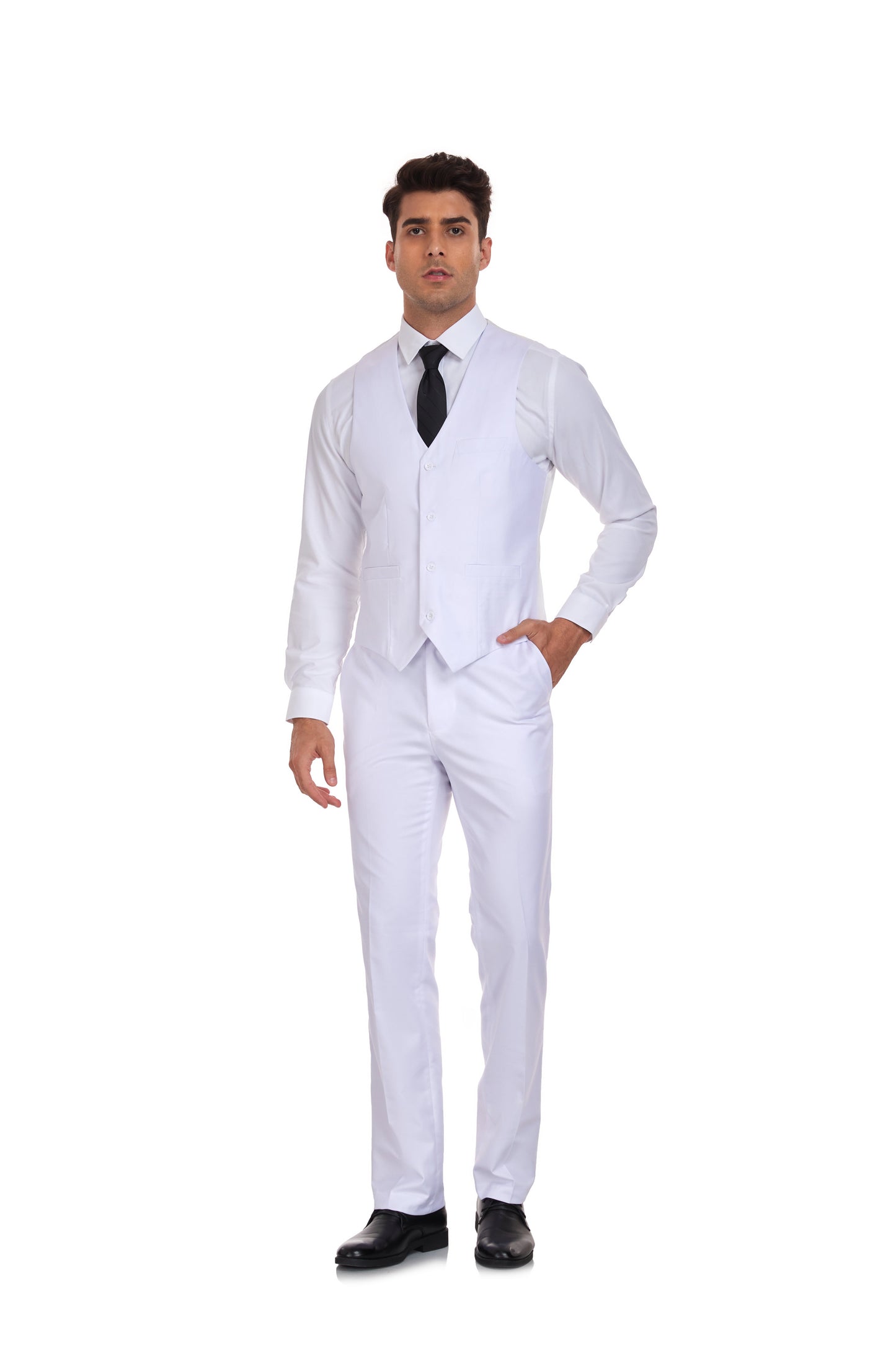 White Party Business Banquet 3 Piece Men Suits