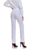White Women's 2 Piece Office Work Suit Set