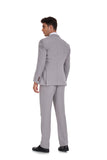 Beige Retro Linen Beach Wedding Summer 3 Pieces Men Suits
