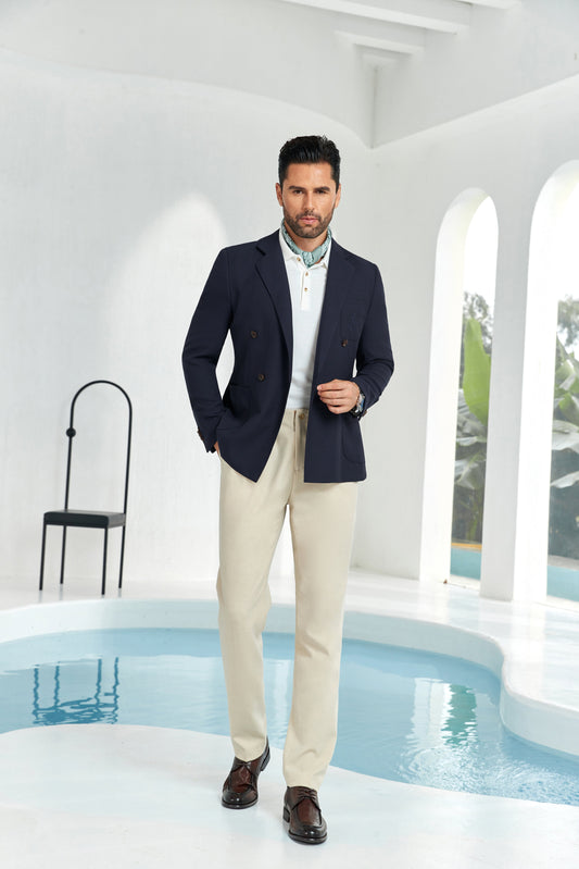 Designer Style New Men's Double Breasted Blazer - Wehilion.uk # # #