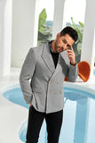 Designer Style New Men's Double Breasted Blazer - Wehilion.uk # # #