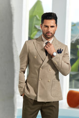 Designer Style New Men's Double Breasted Blazer - Wehilion.uk # # #