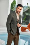 Designer Style New Men's Two Button Blazer - Wehilion.uk # # #