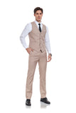 Men's Suits 2 Pieces Vest+Pants Set V-Neck Slim Fit Casual Waistcoat Suit