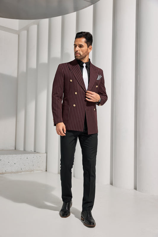 Designer Style New Men's Double Breasted Blazer - Wehilion.uk # # #