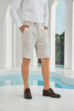 Beige Linen Beach Wedding Men Summer Suits (MORE CHOICE+)🔥