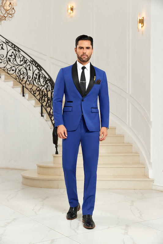 Designer Style Unique Design 2 Pieces Men's Suits Jacket+Pants - Wehilion.uk # # #