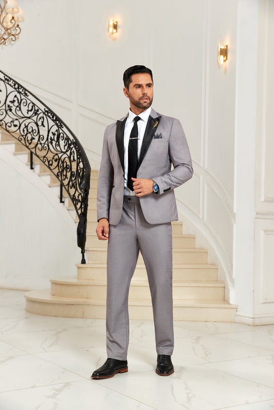 Designer Style Unique Design 2 Pieces Men's Suits Jacket+Pants - Wehilion.uk # # #