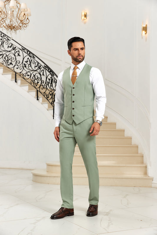 Designer Style Unique Design 2 Pieces Men's Suits Vest+Pants - Wehilion.uk # # #