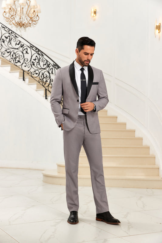 Designer Style Unique Design 2 Pieces Men's Suits Jacket+Pants - Wehilion.uk # # #