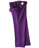 Purple 4 Piece Boys' Formal Suit Set with Vest Pants Dress Shirt and Tie BS46