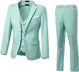 Men's Suits 3 Piece Slim Fit Two Button Wedding Prom Jacket Vest Pants Set