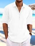 Men's Shirt Linen Shirt Spring & Summer Casual Daily Long Sleeve Shirt - Wehilion.uk # # #