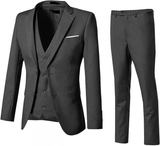 Men's Suits 3 Piece Slim Fit Two Button Wedding Prom Jacket Vest Pants Set
