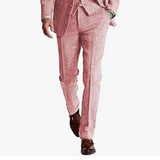 Retro Slim Fit Groom Tuxedos Herringbone Men's Pants - Wehilion.uk # # #