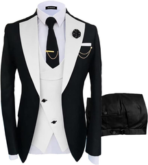 Fashion Slim Fit Wedding Prom 3 Piece Mens Suits