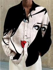 Graphic Shirt Abstract Turndown  Outdoor Street 3D Print Short Sleeve Shirt - Wehilion.uk # # #