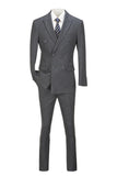 Plaid Men's 3 Piece Slim Fit Suits (MORE COLORS+)
